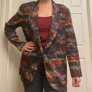 Western Pattern Blazer VINTAGE